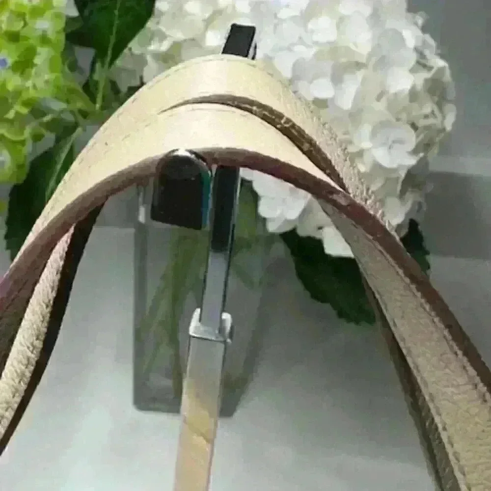 Dooney & Bourke Pebbled Leather Nina Bag/Tote/Sachel/Shoulder Bag Cream Color